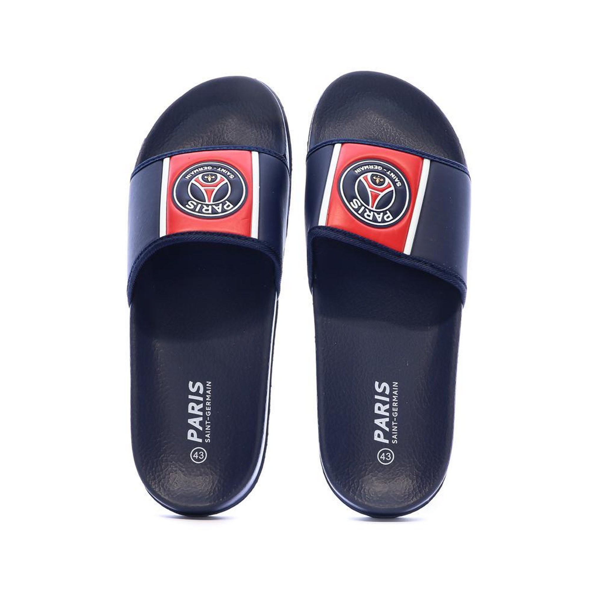 Voir la diapositive 5 : PSG Claquettes Marine Homme PSG Potion