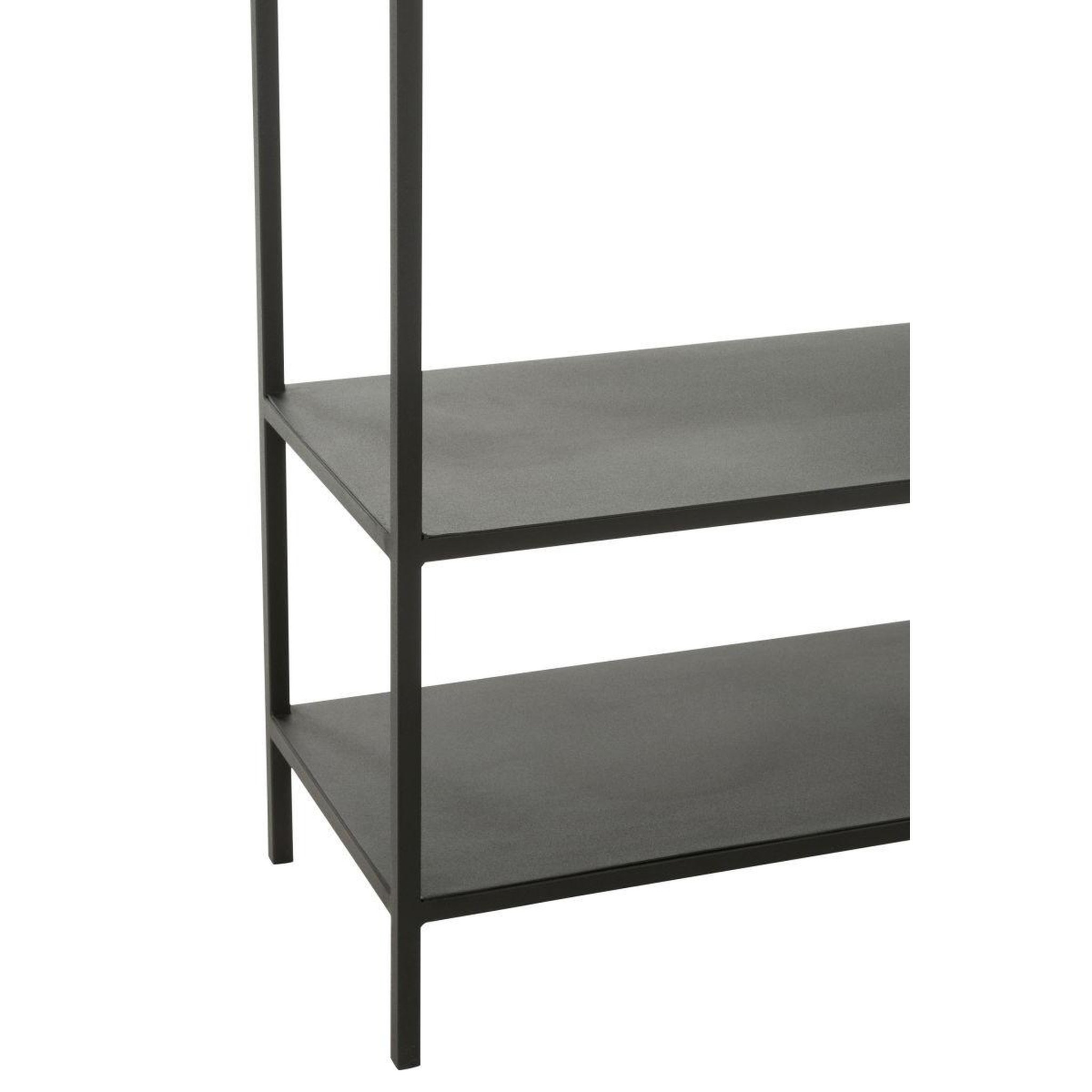 Voir la diapositive 6 : J-LINE Étagère design en métal  elsie  120cm noir