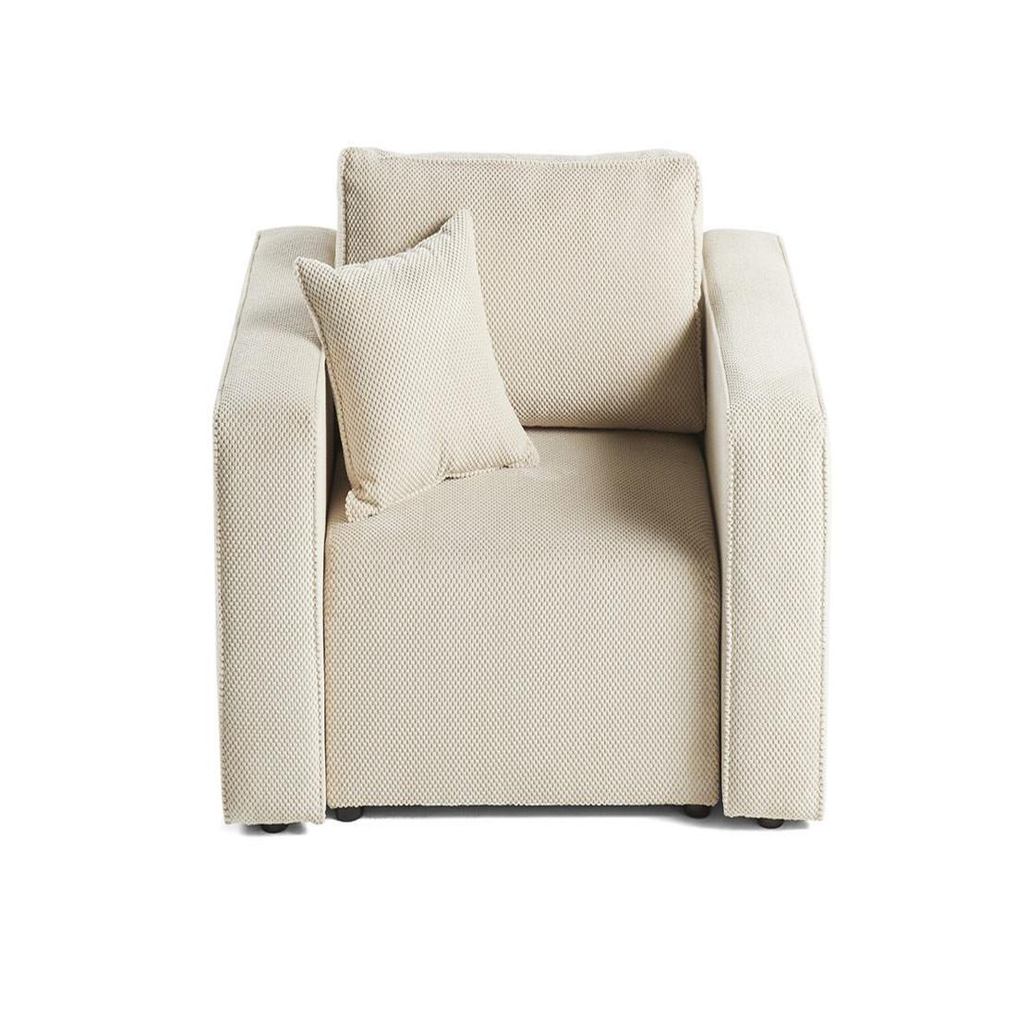 Voir la diapositive 6 : BEST MOBILIER Topaze - fauteuil - en velours texturé