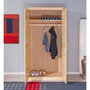 Voir la diapositive 3 :  Armoire de chambre 2 portes avec penderie pin massif naturel ULLI