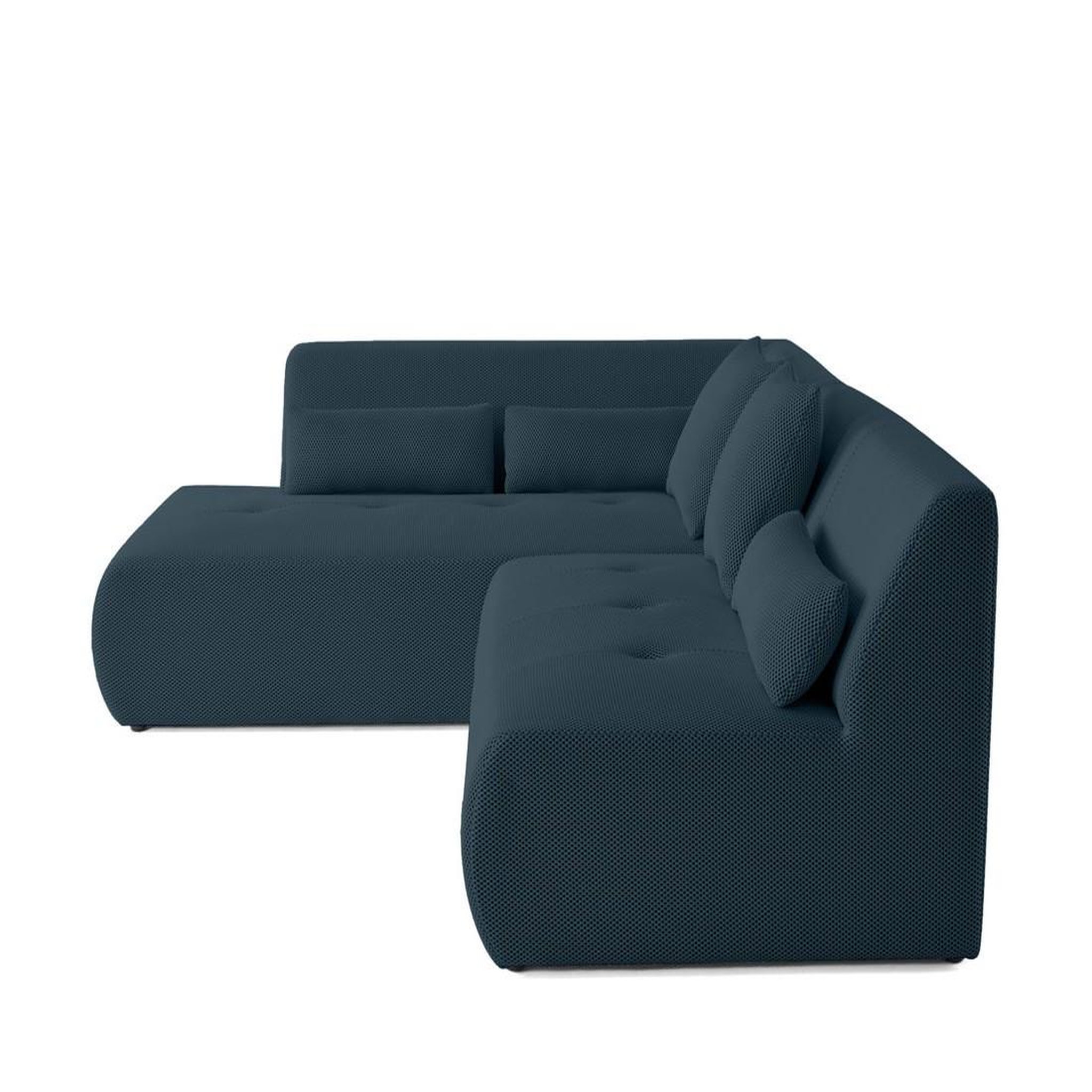 Voir la diapositive 3 : LISA DESIGN Onyx - canapé modulable d'angle gauche - 5 places - en tissu mailles 3d