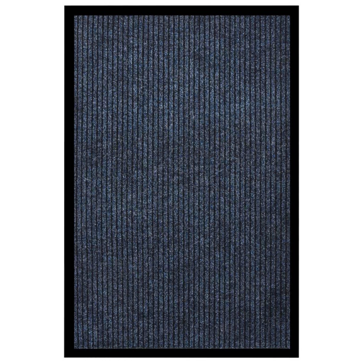 VIDAXL Paillasson raye Bleu 80x120 cm