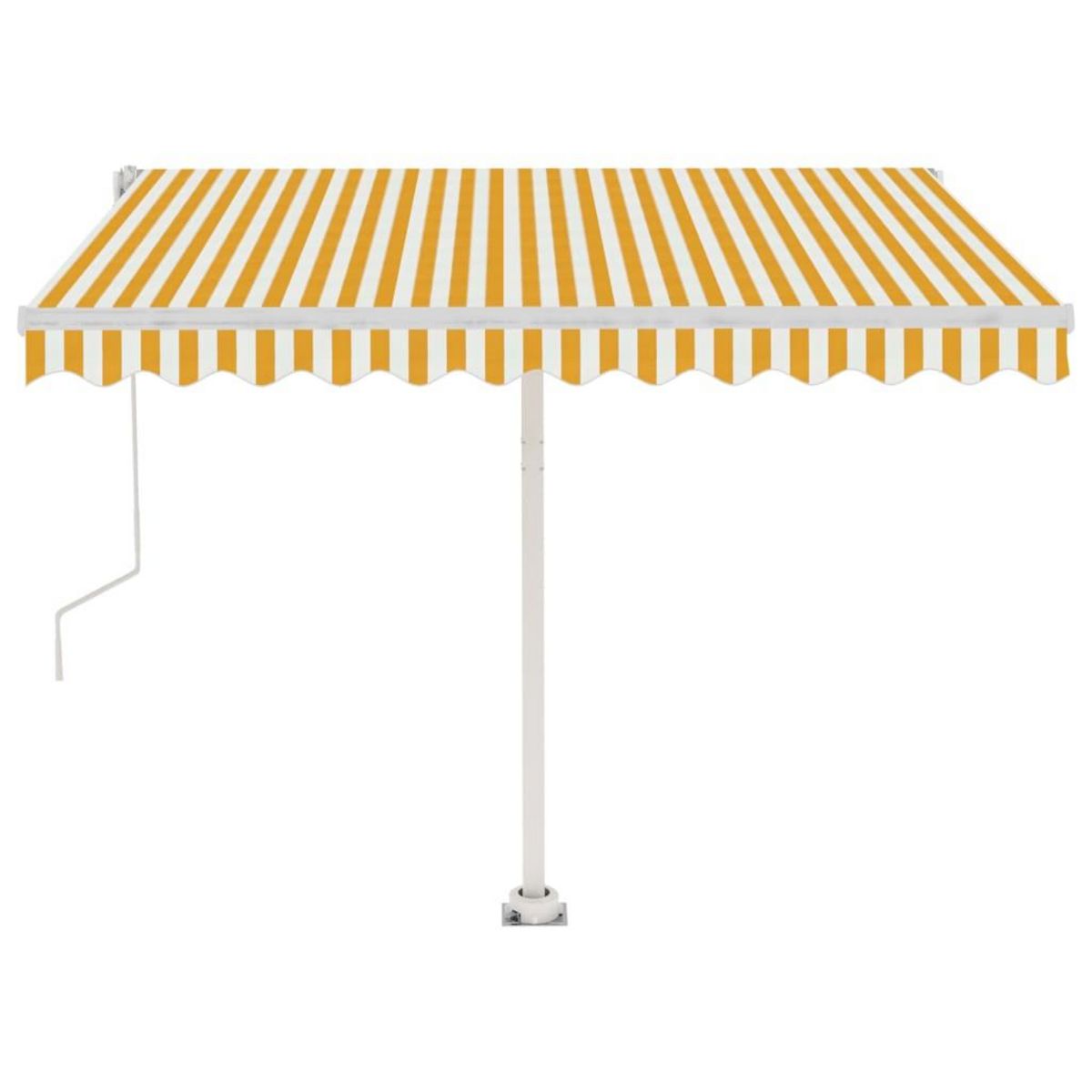 VIDAXL Auvent automatique sur pied 350x250 cm Jaune/Blanc