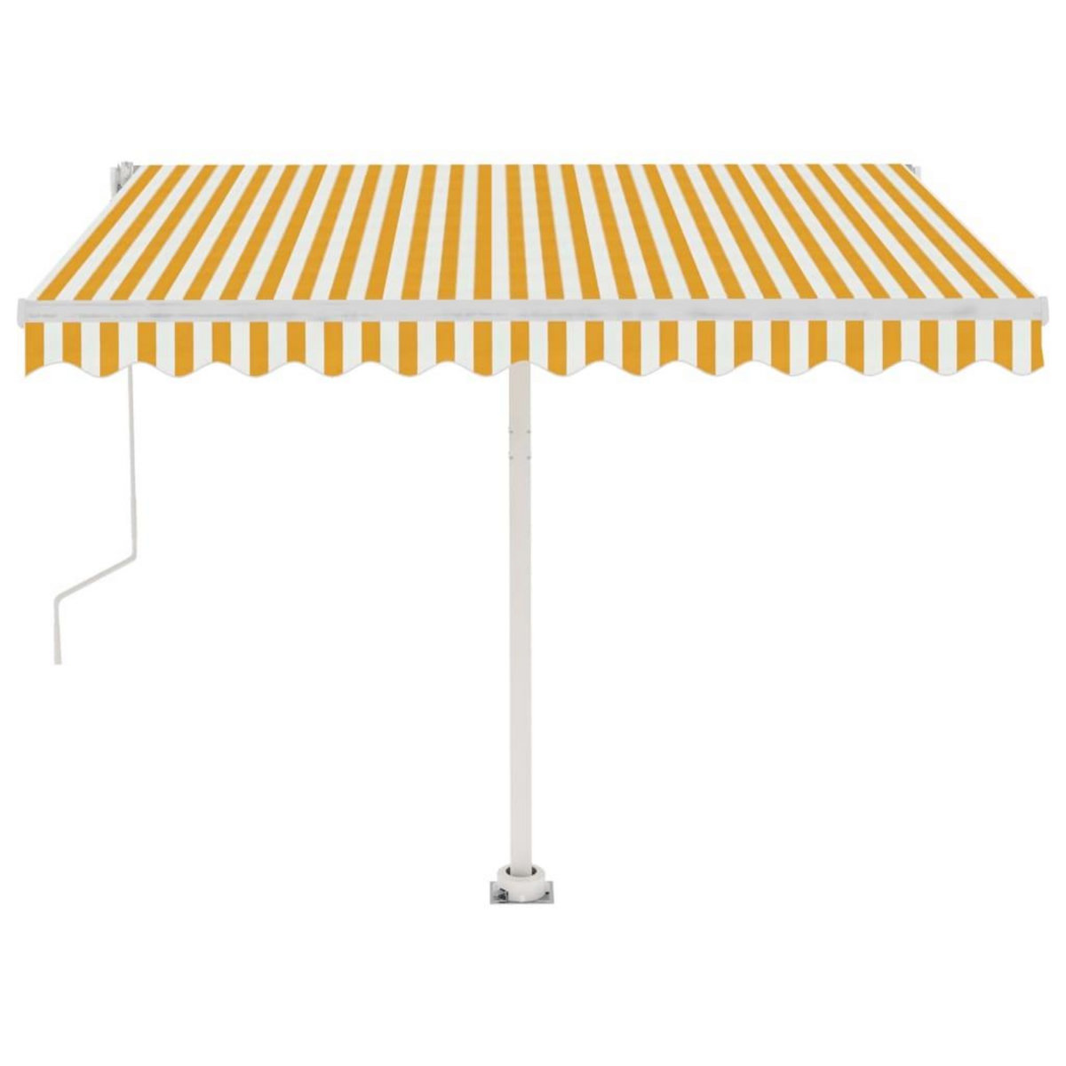VIDAXL Auvent automatique sur pied 350x250 cm Jaune/Blanc