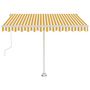 Voir la diapositive 4 : VIDAXL Auvent automatique sur pied 350x250 cm Jaune/Blanc