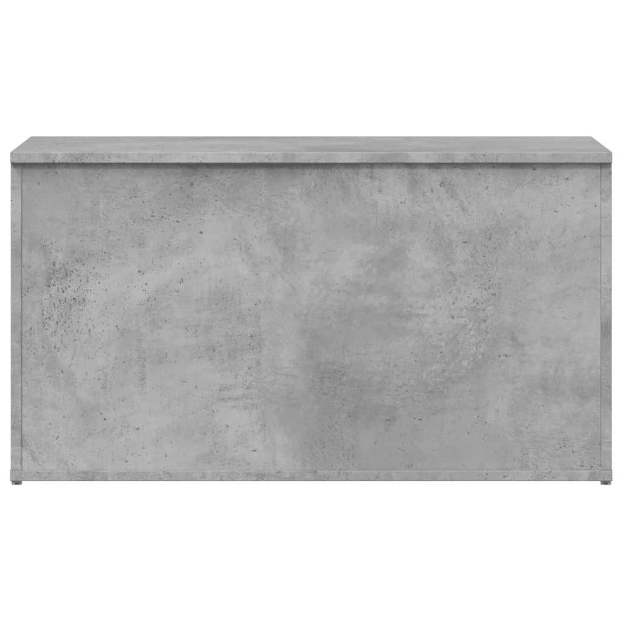 Voir la diapositive 4 : VIDAXL Coffre de rangement Gris beton 84x42x46 cm Bois d'ingenierie