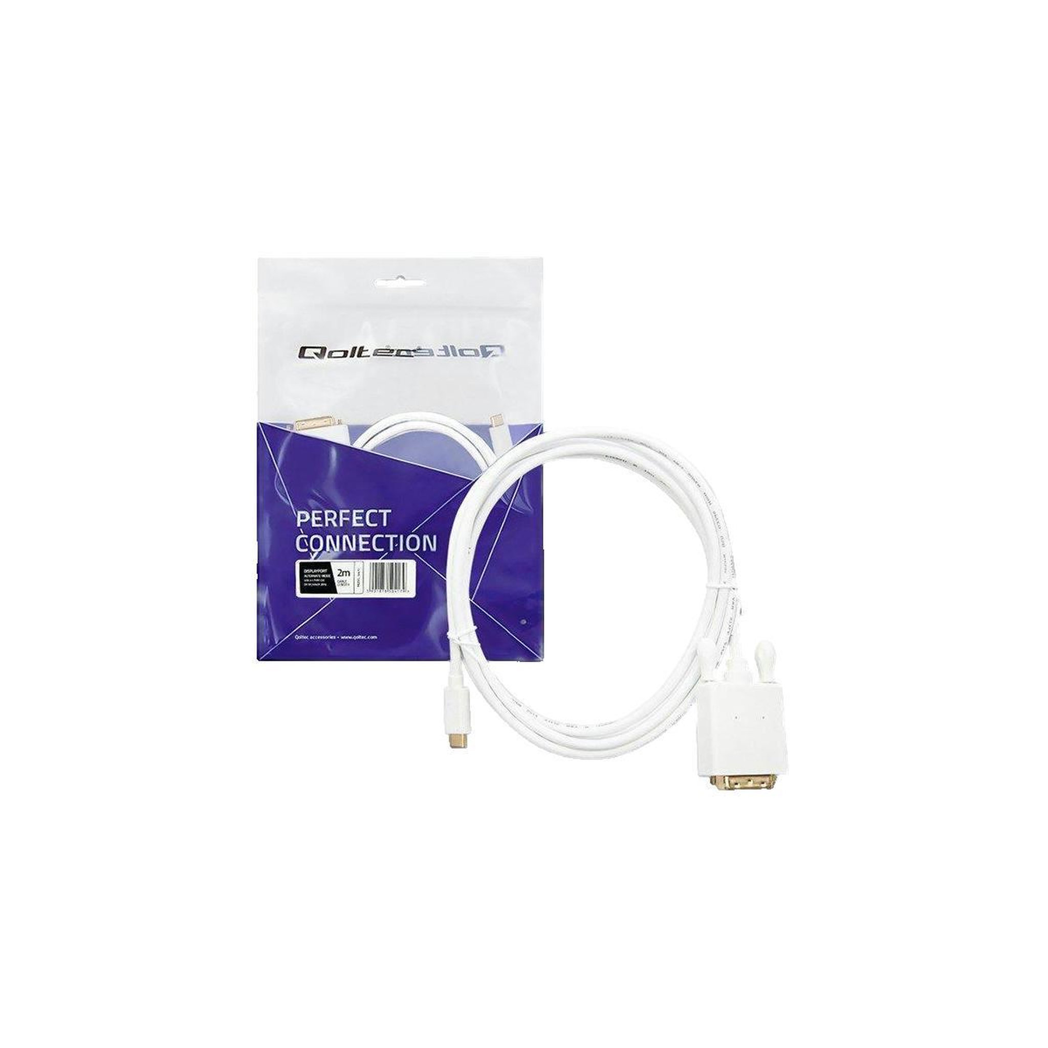 Voir la diapositive 3 : QOLTEC Câble USB Qoltec 50417 blanc 2m
