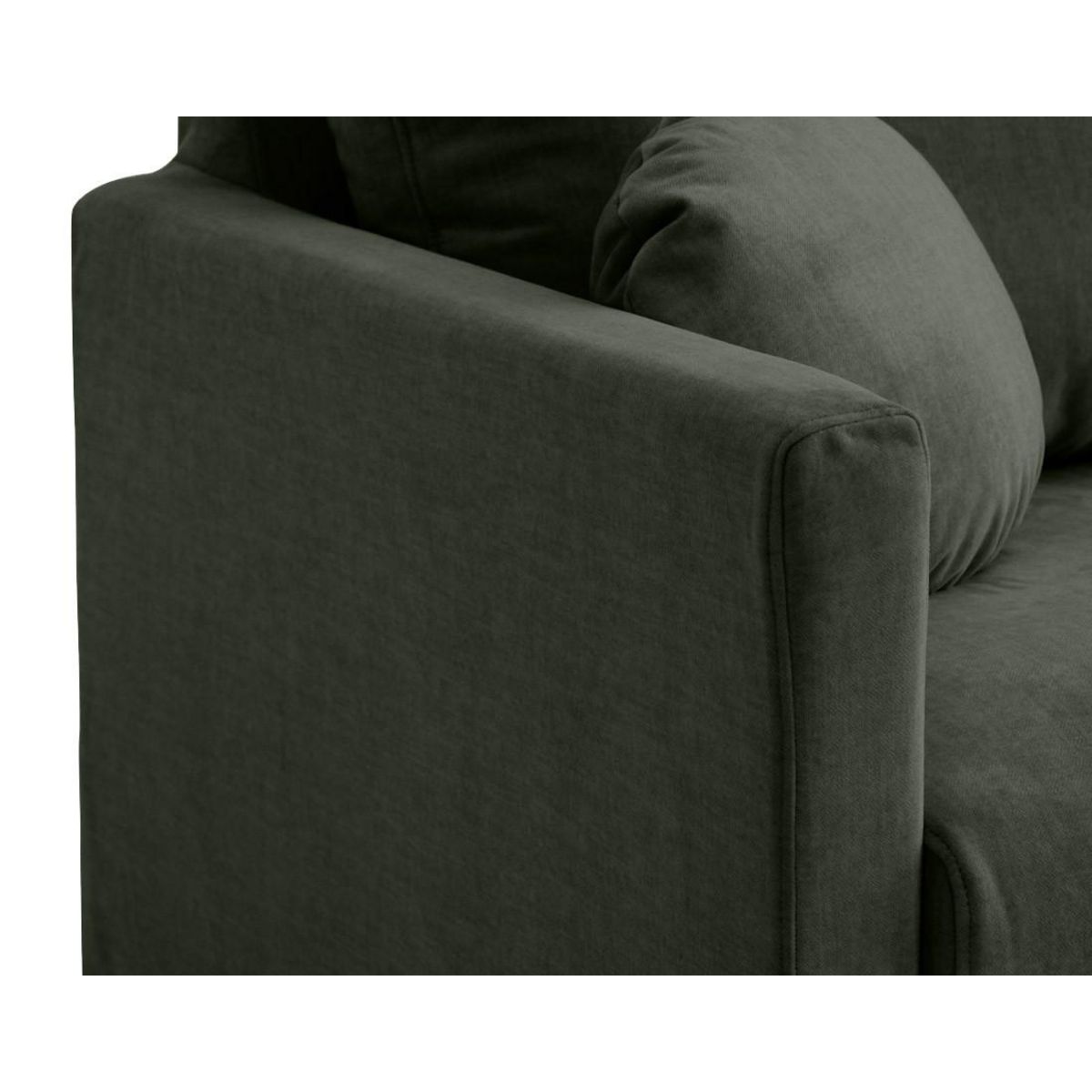 LISA DESIGN Serena - canapé droit déhoussable 3 places en velours