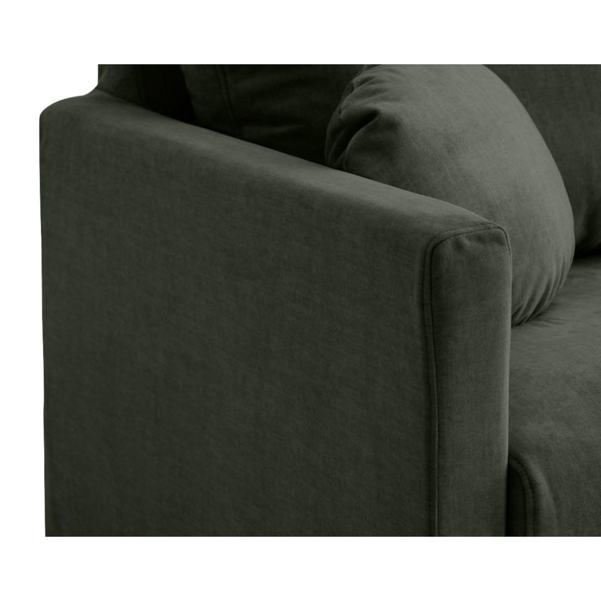 LISA DESIGN Serena - canapé droit déhoussable 3 places en velours