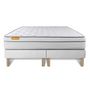 Voir la diapositive 5 : SEPTNUITS Matelas + double sommiers Memo Luxe Ressorts ensachés + mémoire de forme 5 zones de confort MAXI épaisseur