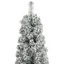 Voir la diapositive 3 : VIDAXL Sapin de Noël mince avec support et flocon de neige 270 cm PVC