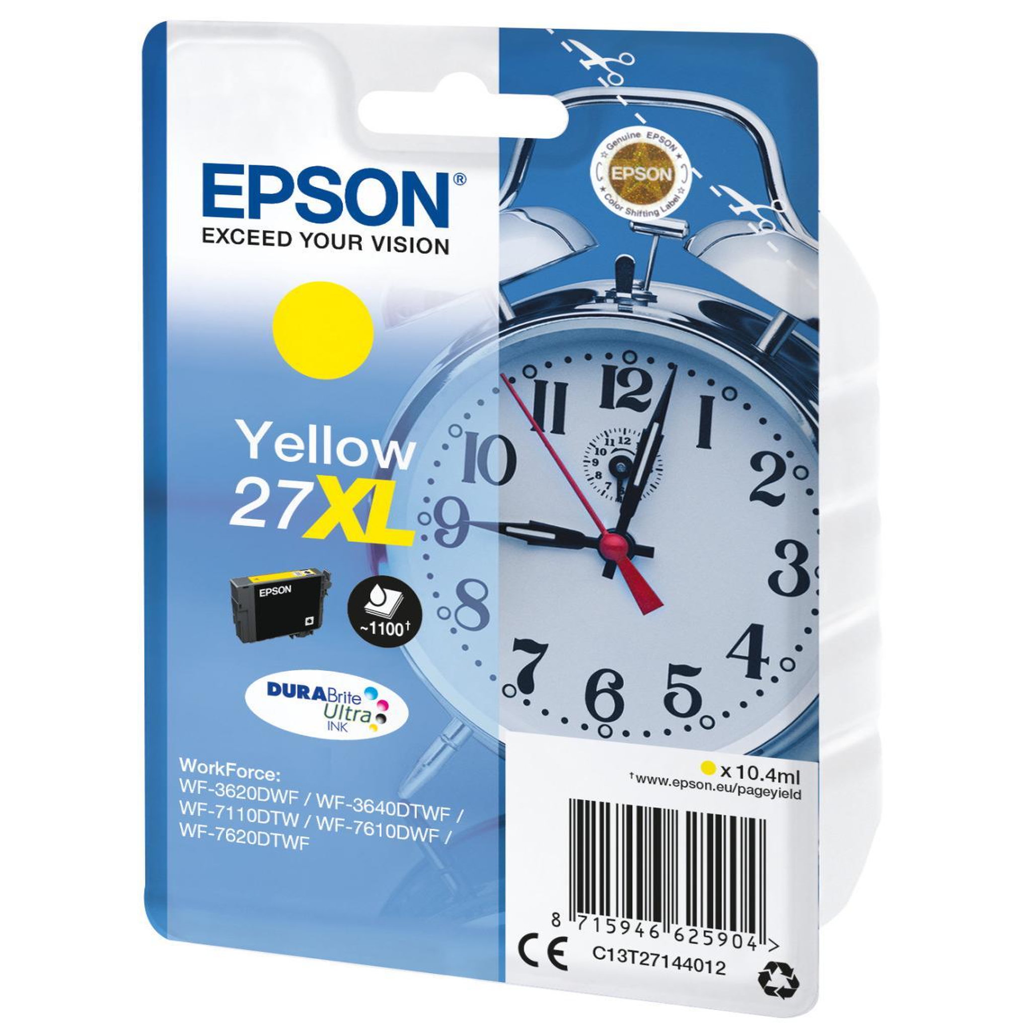 Voir la diapositive 3 : Epson Epson alarm clock cartouche  réveil  27xl - encre durabrite ultra j