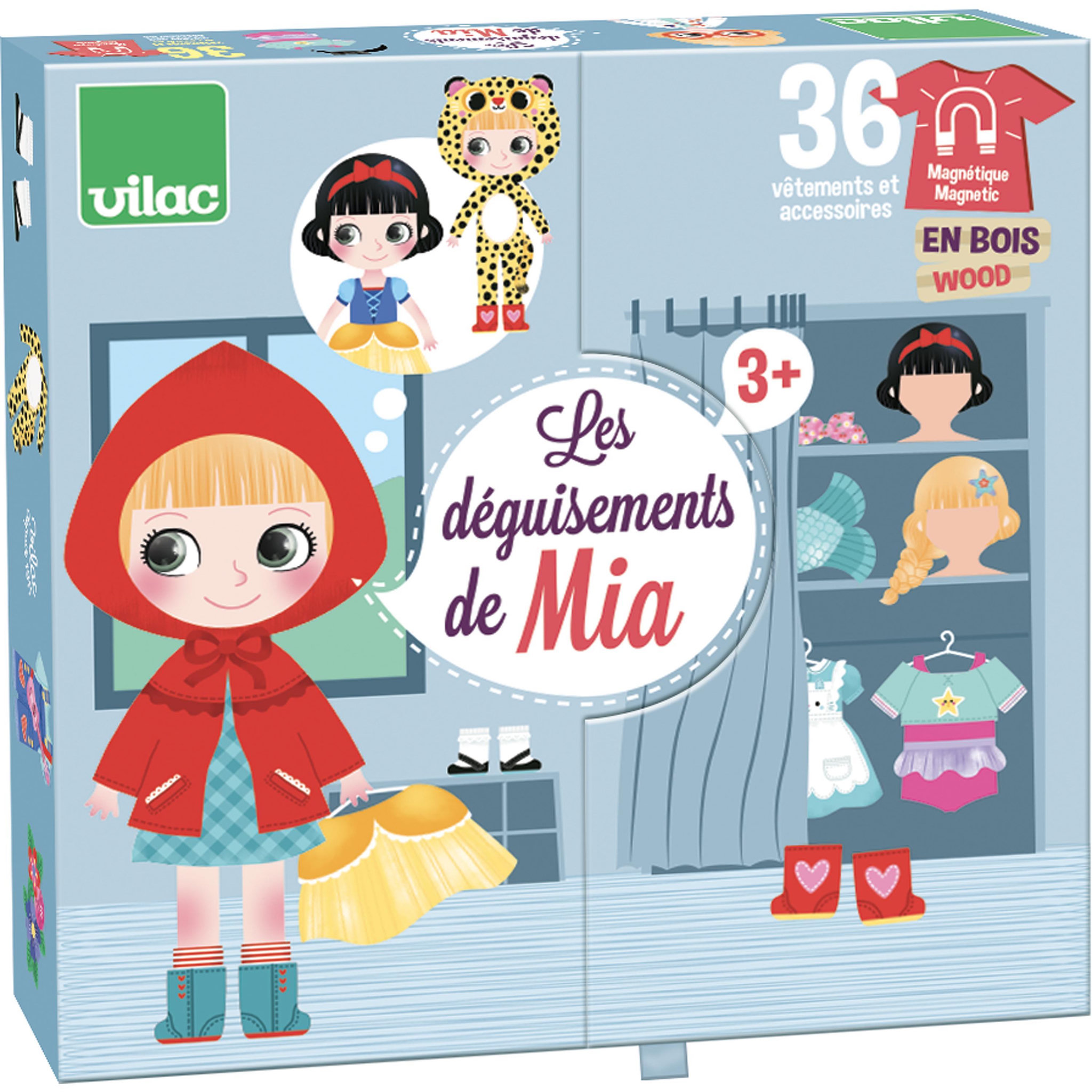 Voir la diapositive 1 : Vilac Jeu magnétique : Les déguisements de Mia