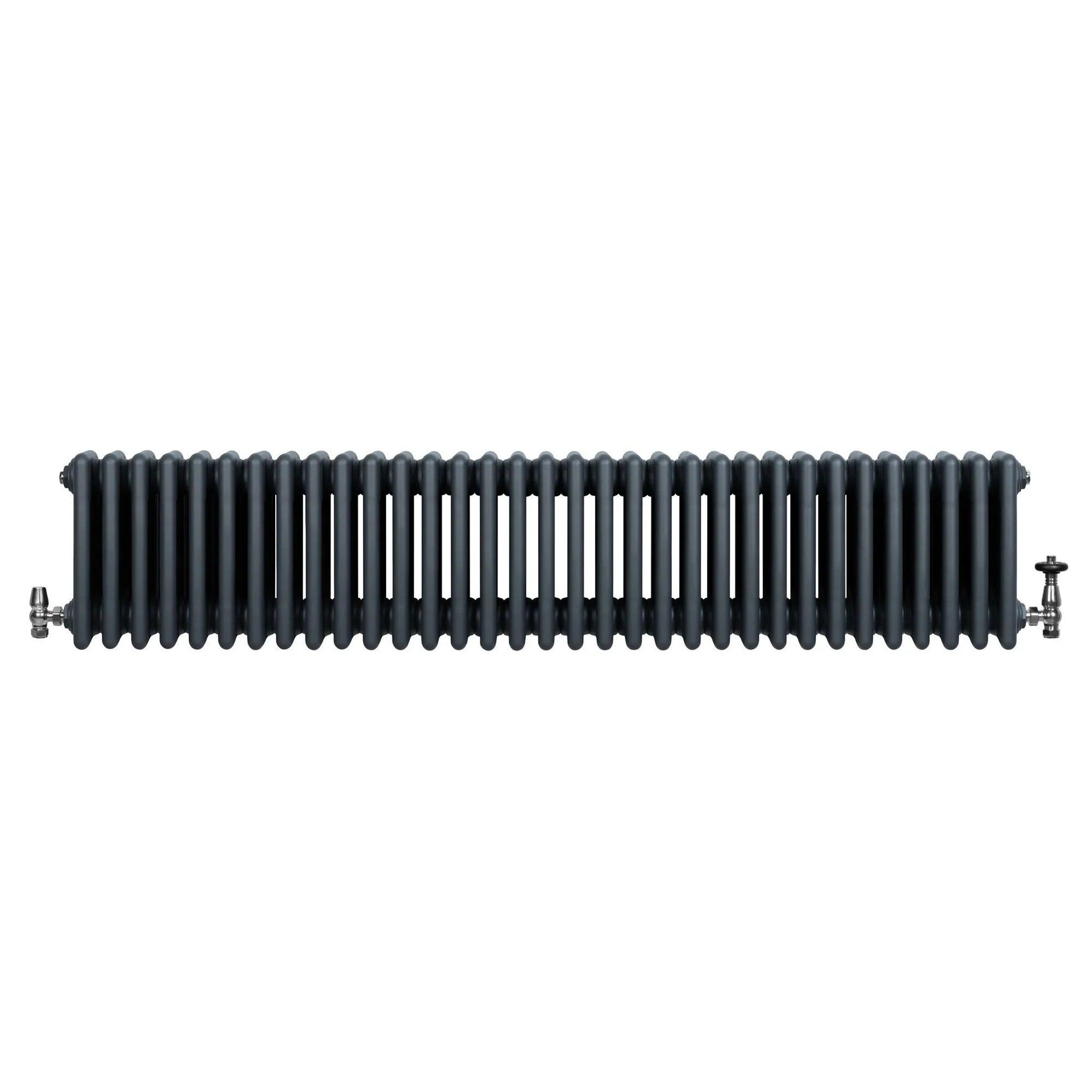 Voir la diapositive 2 : MONSTERSHOP Radiateur traditionnel à 4 colonnes & vannes - 300 x 1505 mm