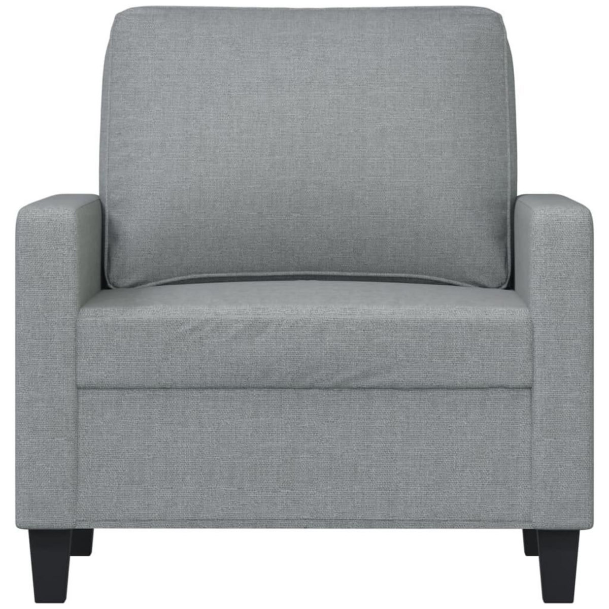 VIDAXL Fauteuil Gris clair 60 cm Tissu