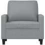 Voir la diapositive 3 : VIDAXL Fauteuil Gris clair 60 cm Tissu