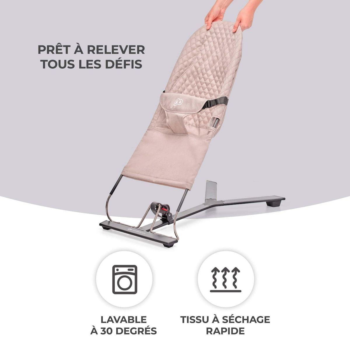 KINDERKRAFT Balancelle électrique bébé 2 en 1 avec fonction transat