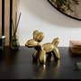 Voir la diapositive 3 : ATMOSPHERA Statuette Déco Chien en Céramique  Théo  19cm Doré