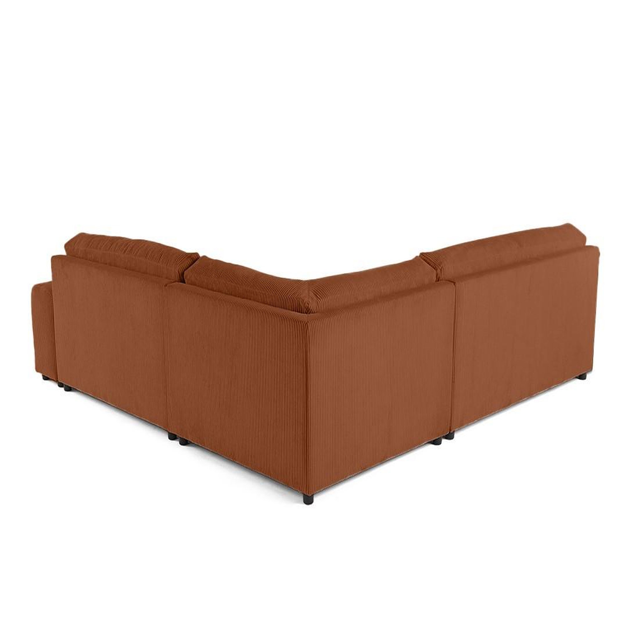 Voir la diapositive 5 : BEST MOBILIER Garance - canapé modulable d'angle gauche - 6 places - en velours côtelé
