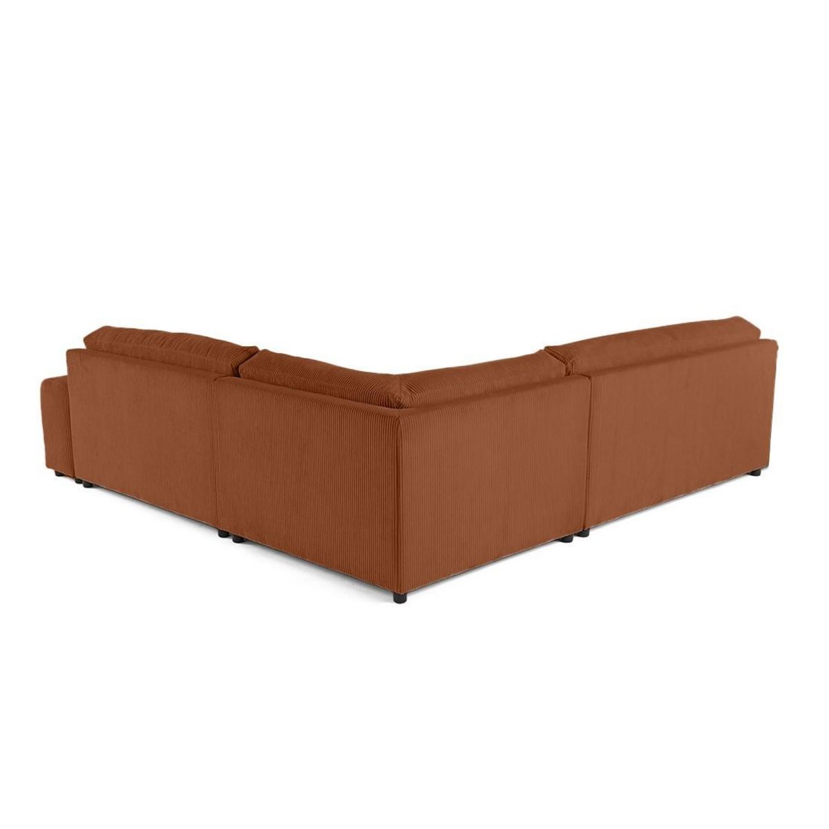 LISA DESIGN Garance - canapé modulable d'angle gauche - 6 places - en velours côtelé