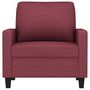 Voir la diapositive 3 : VIDAXL Fauteuil Rouge bordeaux 60 cm Tissu