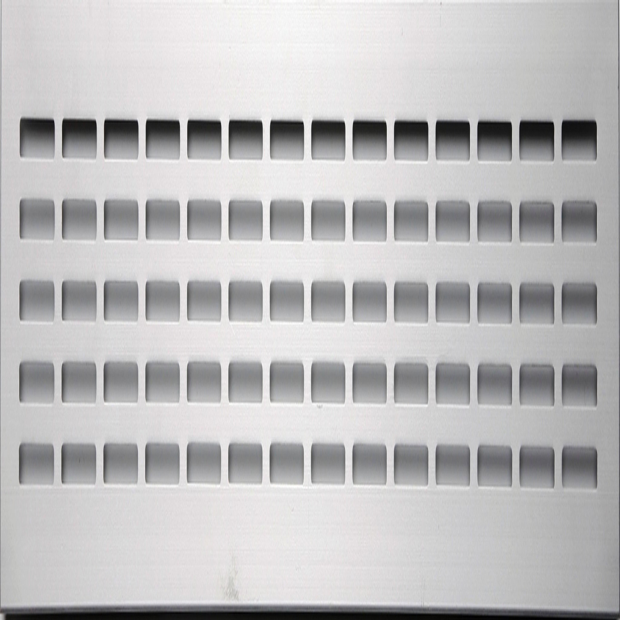 CENTRALE BRICO Grille d'aération aluminium anodisé, L.50 x l.8 cm