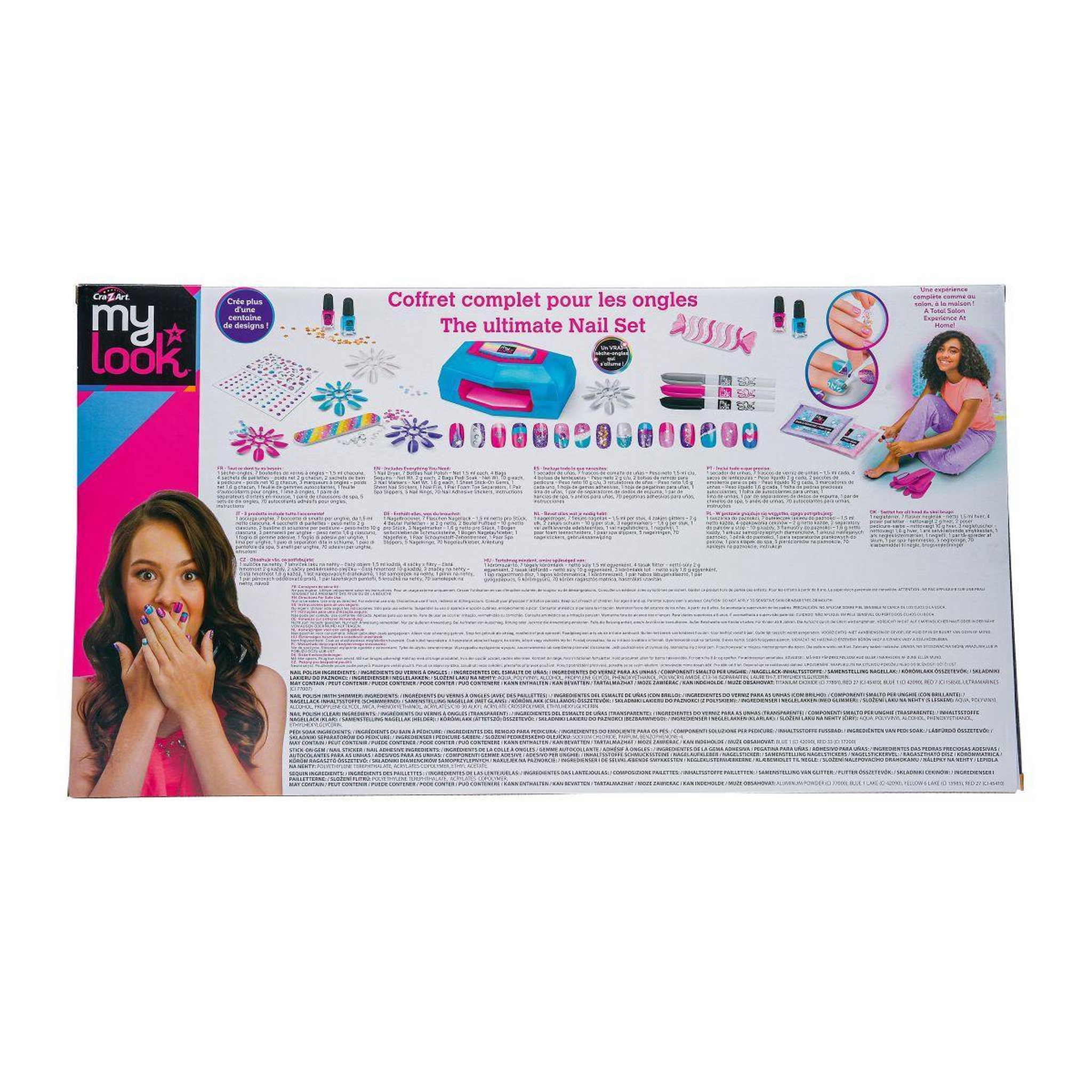 Voir la diapositive 4 : Lexibook Salon Style Deluxe – Set pour manucure et pédicure