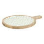 Voir la diapositive 1 : SECRET DE GOURMET Assiette de Présentation en Bois  Inaya  40cm Vert Olive