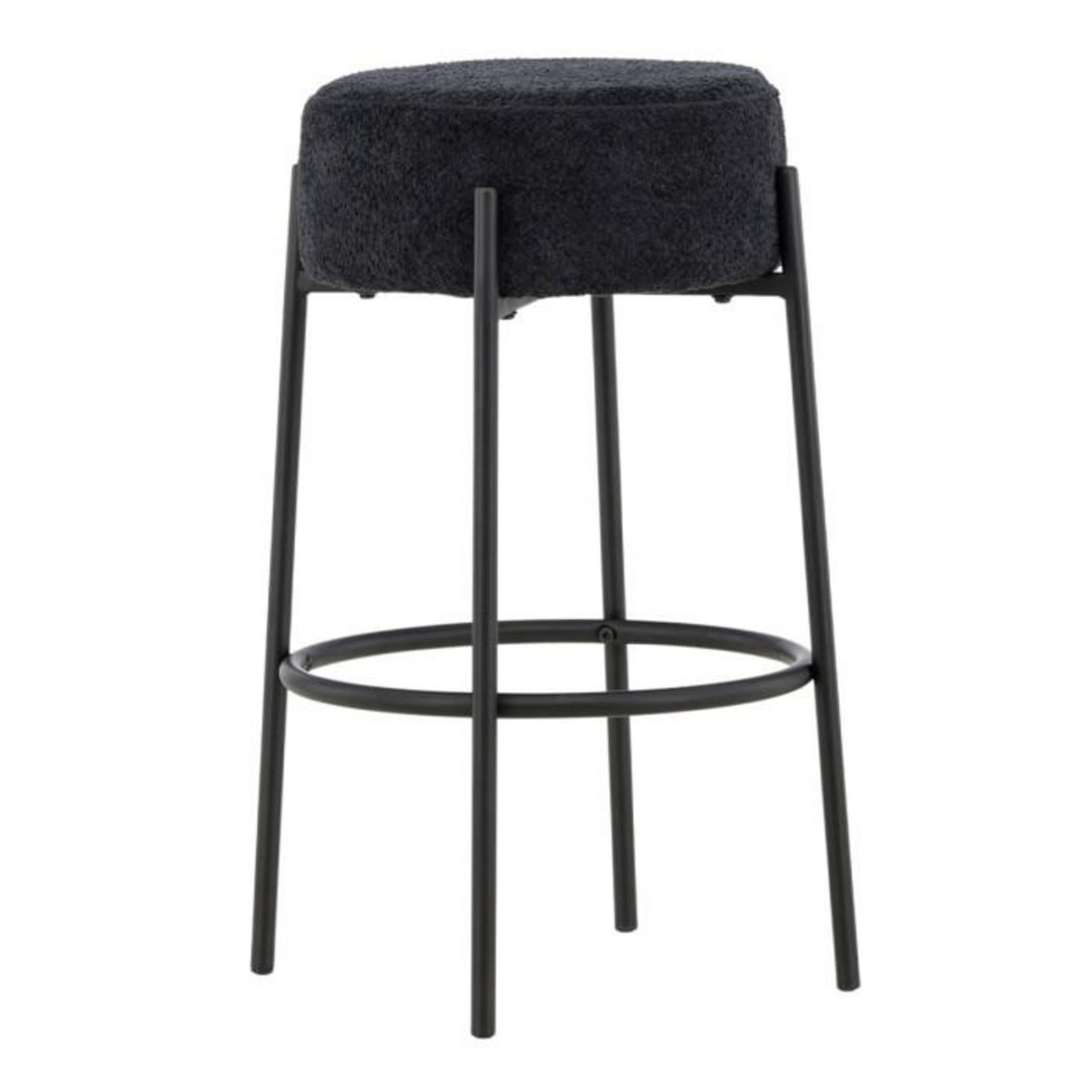 Paris Prix Tabouret de Bar Bouclette  Tucson  70cm Noir