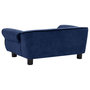 Voir la diapositive 4 : VIDAXL Canape pour chien Bleu 72x45x30 cm Peluche