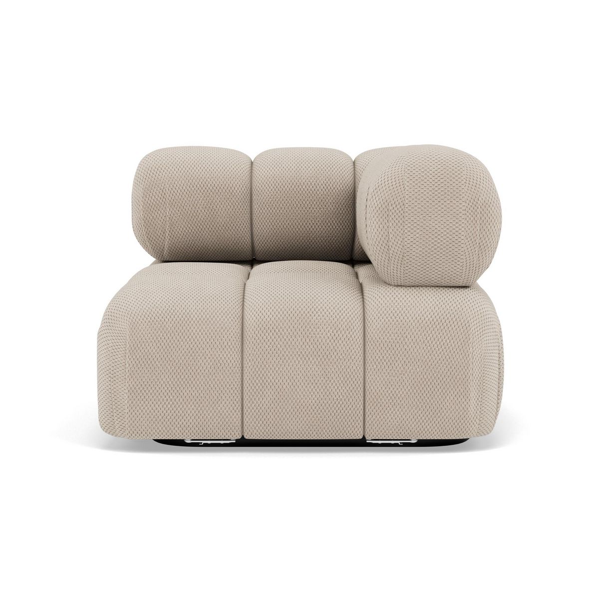 LISA DESIGN Ruby - module d'assise d'angle droit en velours texturé