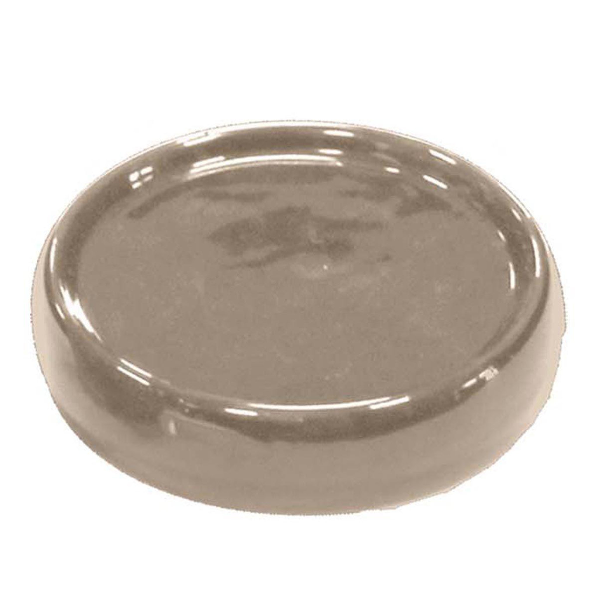 Douceur d'Intérieur Porte savon en céramique  bullea  10cm taupe