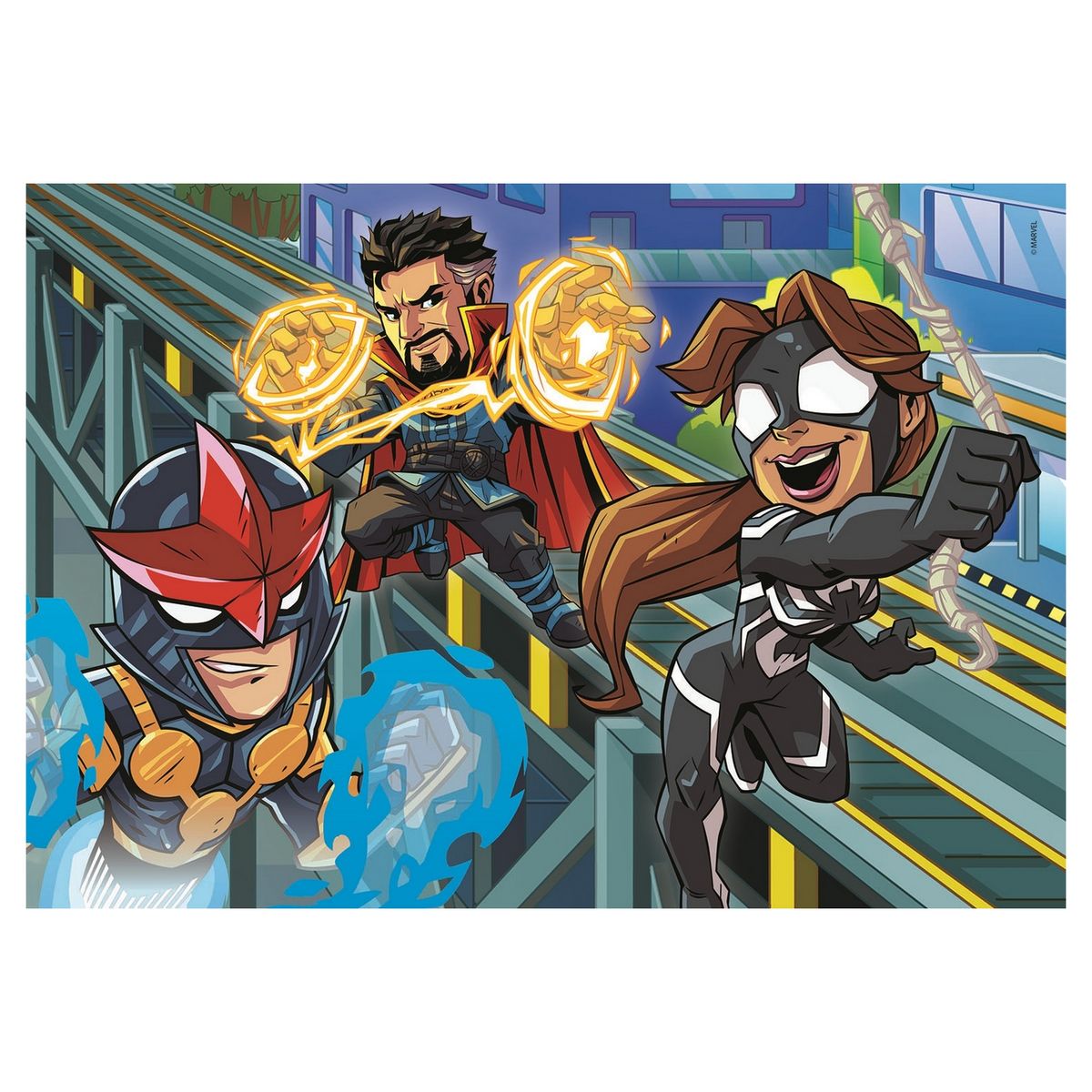 CLEMENTONI Ensemble de 3 puzzles 48 pièces Marvel