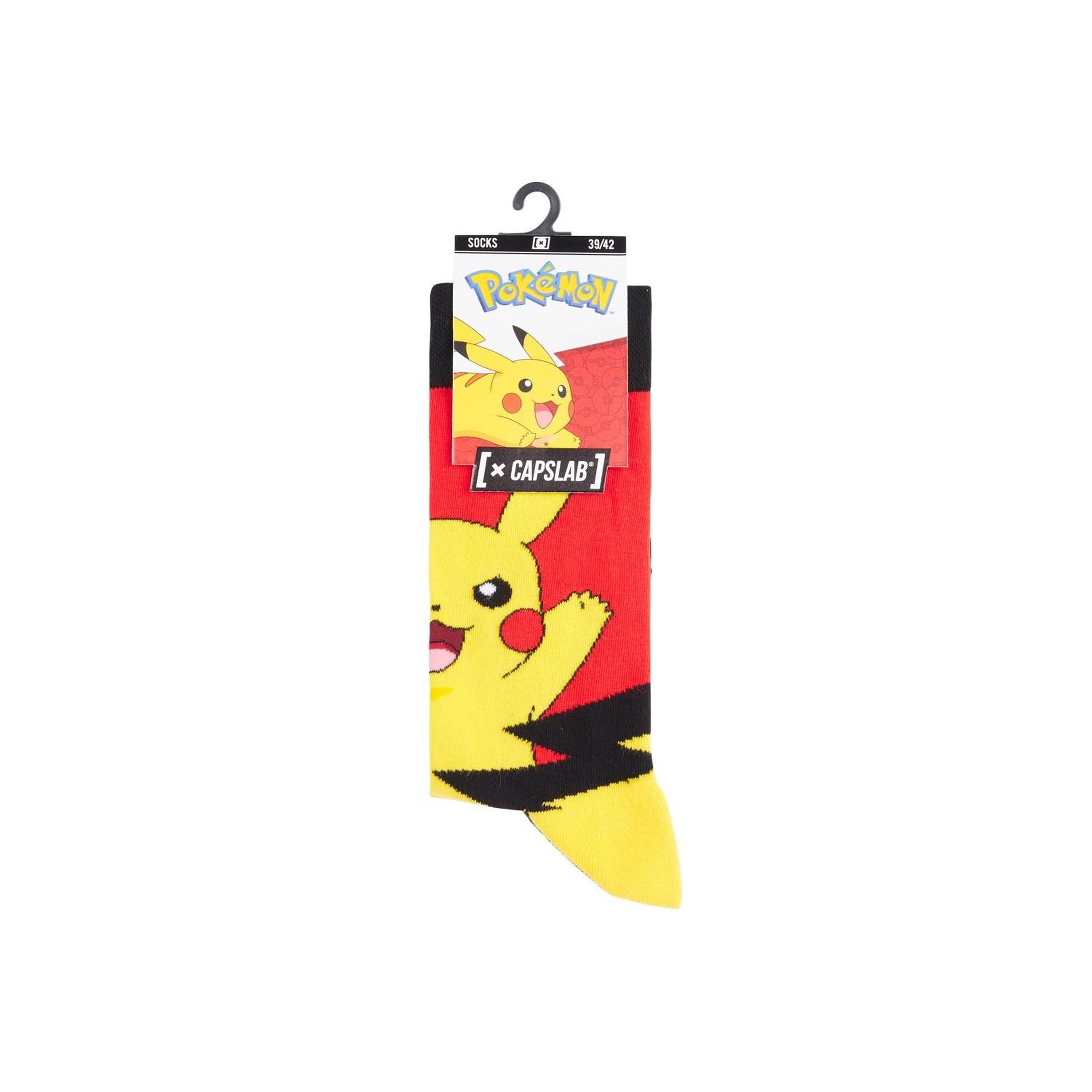 Voir la diapositive 5 : CAPSLAB Paire de chaussettes  de ville Pokémon Pikatchu