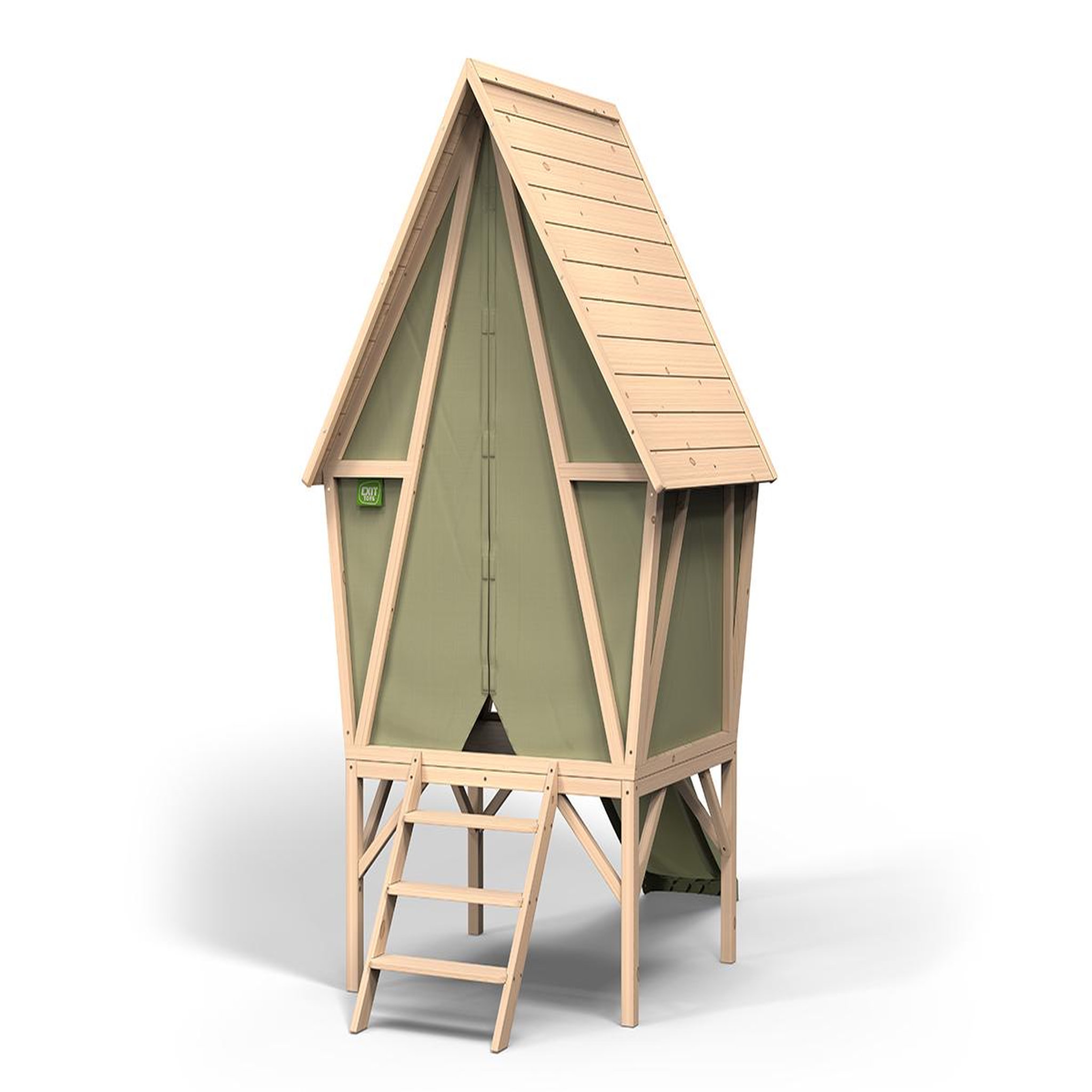 Voir la diapositive 2 : EXIT TOYS Maisonnette en bois pour enfants yuki 300 - exit toys