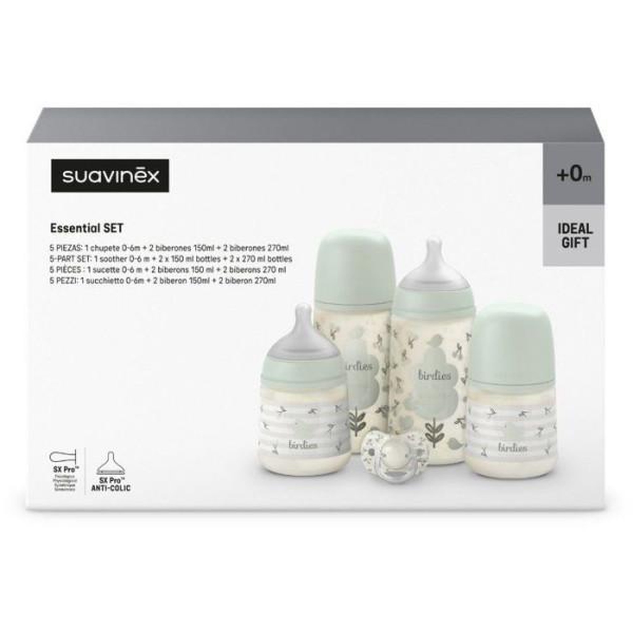 Voir la diapositive 4 : Suavinex Set nouveau-né - suavinex - birdies - 0 a 6 mois - vert