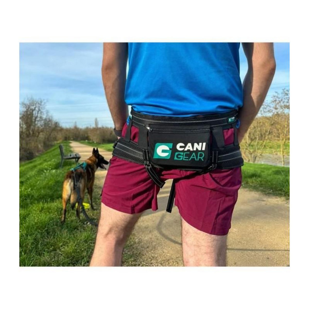 Baudrier - OLYMPIA - Ergonomique - Réduit tensions lombaires - Noir