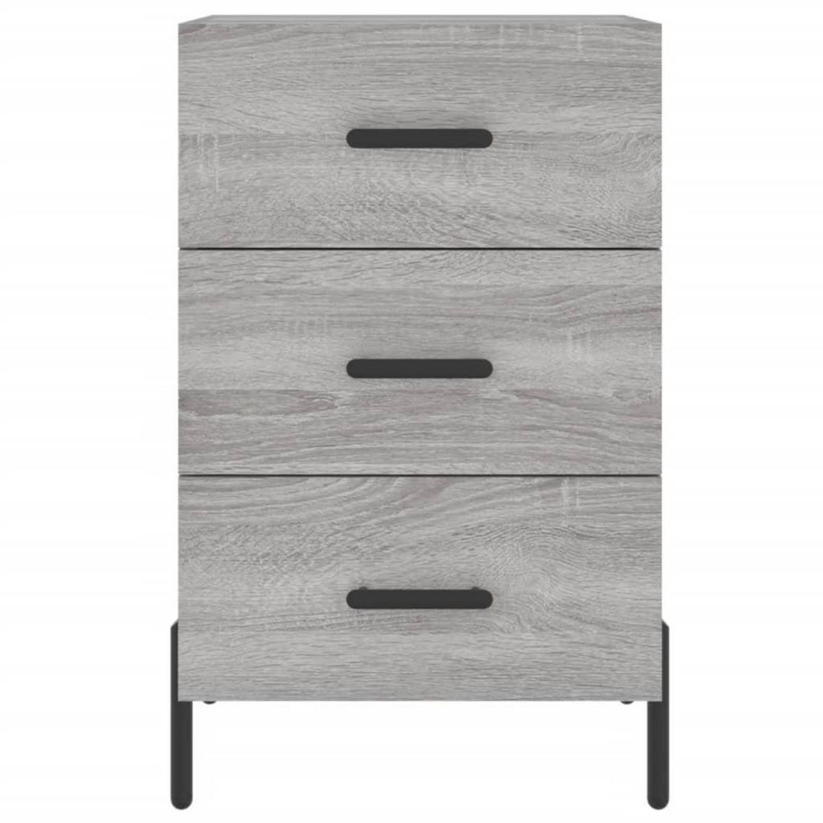 VIDAXL Table de chevet sonoma gris 40x40x66 cm bois d'ingenierie