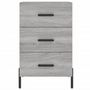 Voir la diapositive 5 : VIDAXL Table de chevet sonoma gris 40x40x66 cm bois d'ingenierie