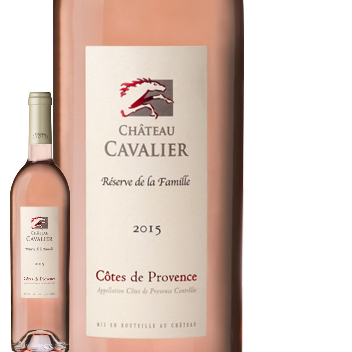 Château Cavalier Côtes de Provence Réserve de la Famille Rosé 2015