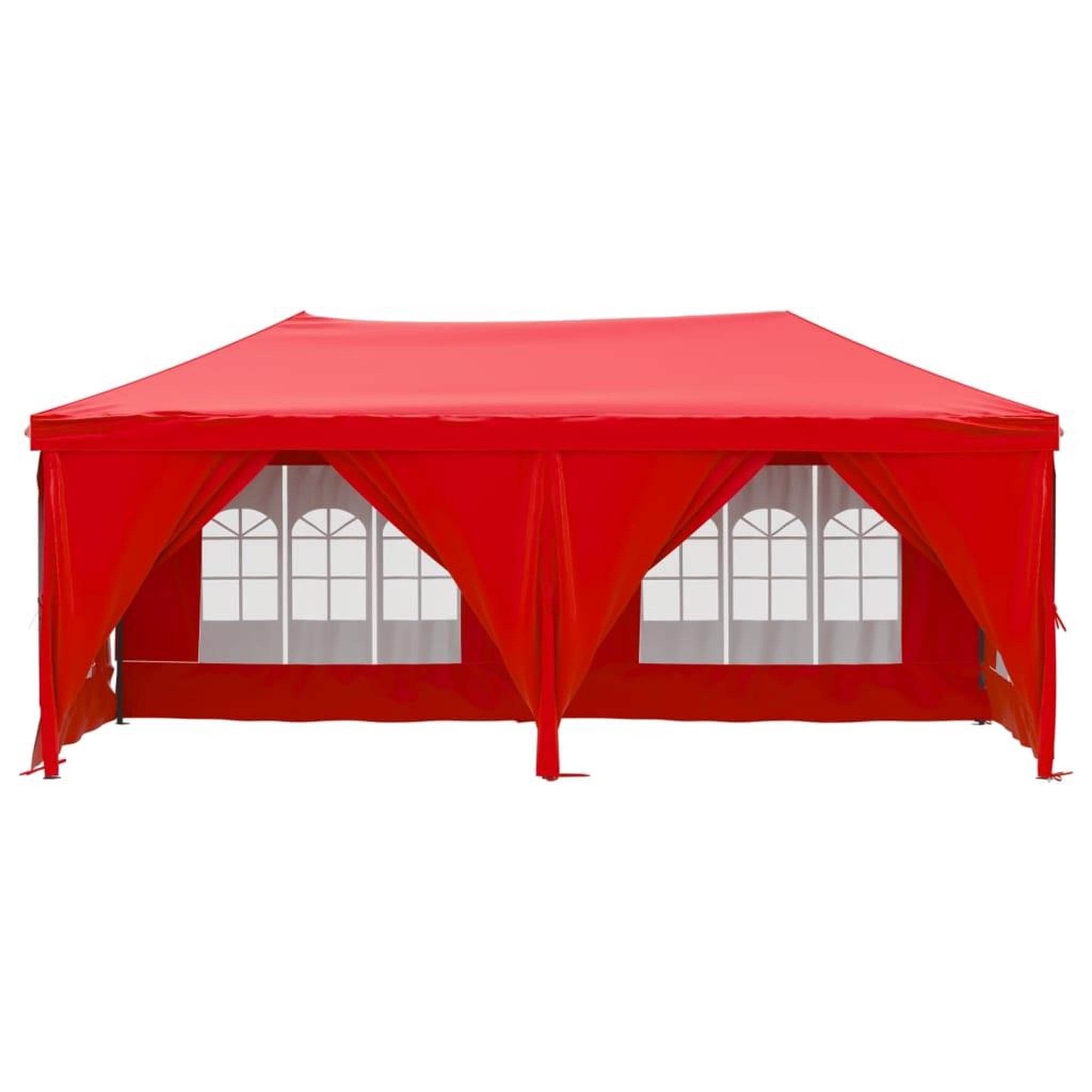 Voir la diapositive 3 : VIDAXL Tente de reception pliable avec parois Rouge 3x6 m