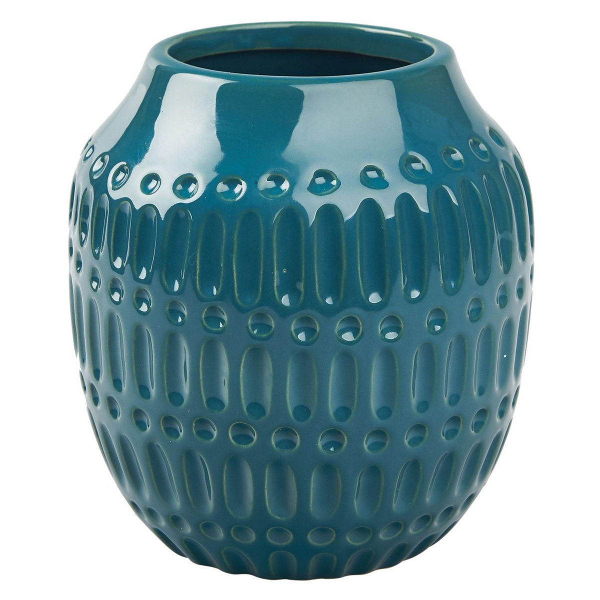 GARDENSTAR Pot en grès - D14xH15cm - Vert