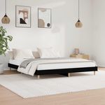 VIDAXL Cadre de lit sans matelas noir 120x200 cm