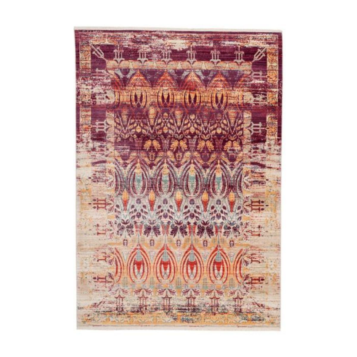 Paris Prix Tapis Vintage à Franges  Baroque IV  Multicolore