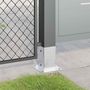 Voir la diapositive 3 : VIDAXL Bases de poteau carrees 12 pcs argent 91x91 mm acier galvanise