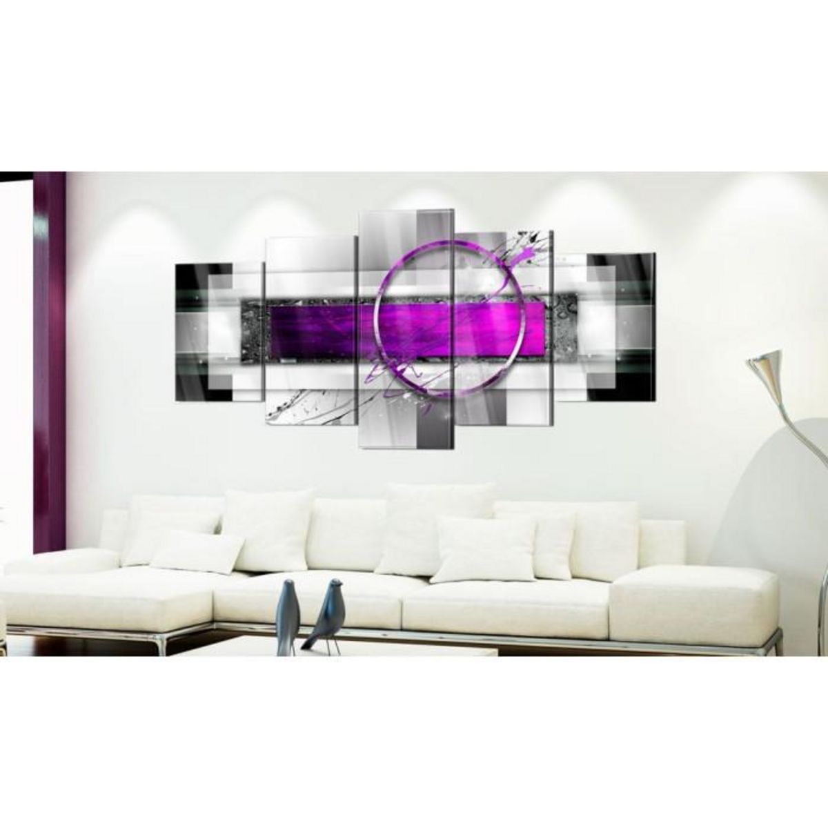 Paris Prix Tableau sur Verre Acrylique  Violet Rim