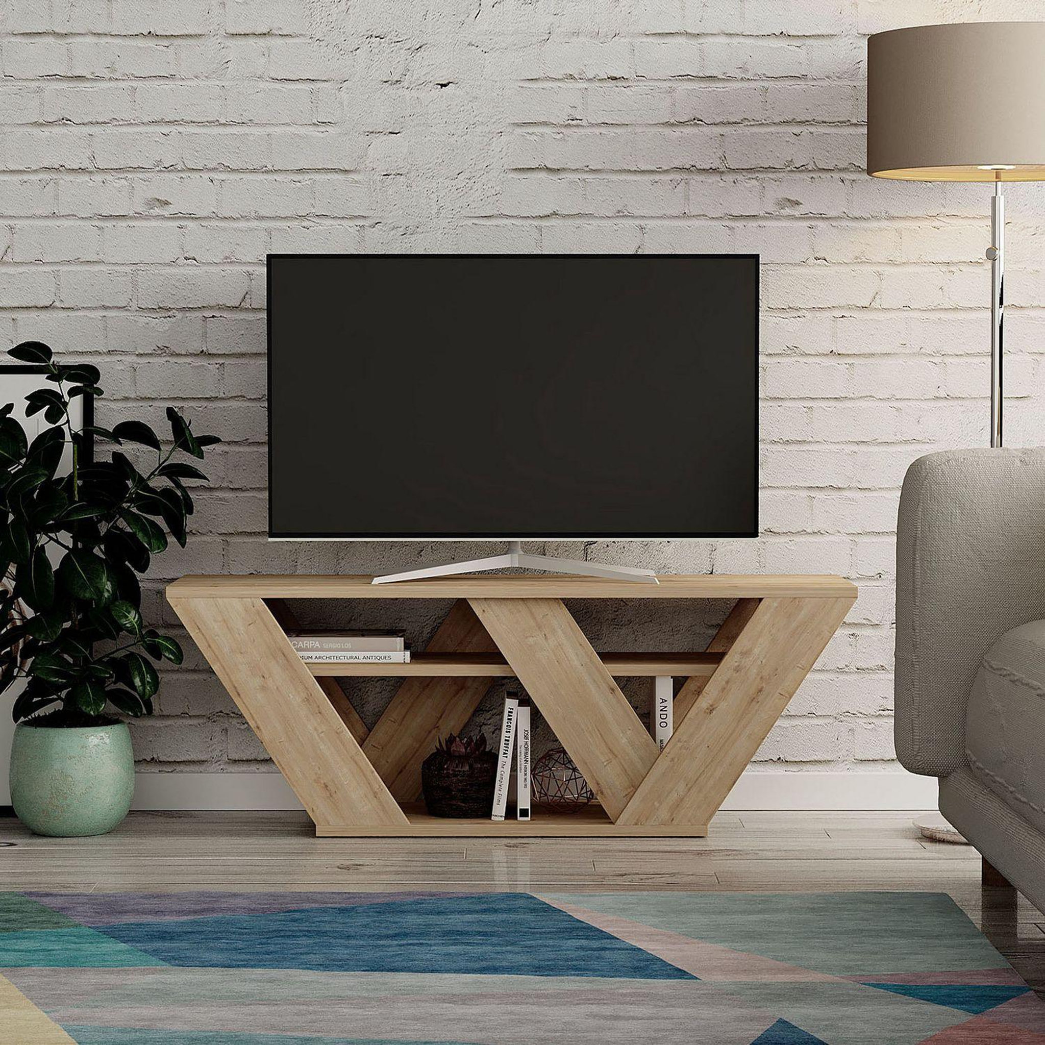 Voir la diapositive 4 : TOILINUX Meuble tv design pipralla