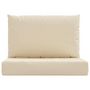 Voir la diapositive 4 : VIDAXL Coussins de palette lot de 2 beige tissu oxford