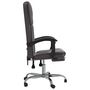 Voir la diapositive 4 : VIDAXL Fauteuil inclinable de bureau Gris Similicuir