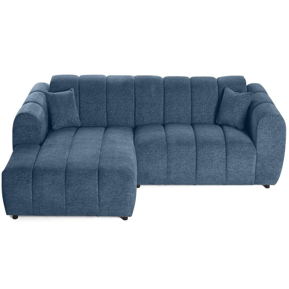 LISA DESIGN Curtis - canapé d'angle gauche 4 places en tissu texturé